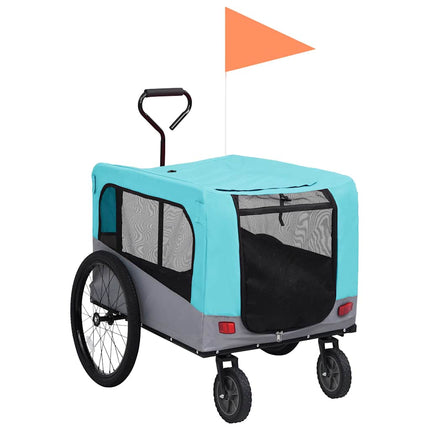 2-in-1 Fahrradanhänger für Hunde und Kinderwagen