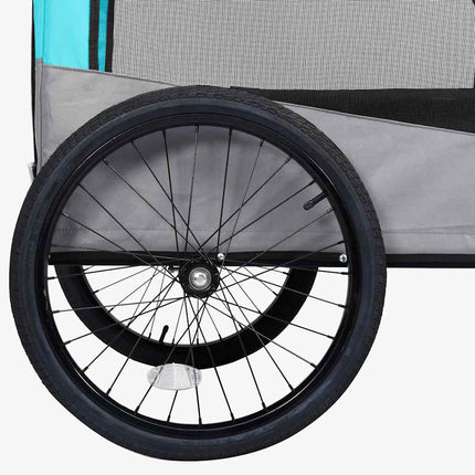 2-in-1 Fahrradanhänger für Hunde und Kinderwagen