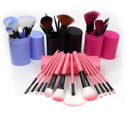 12pcs Eyelash Highlighter Makeup Brush