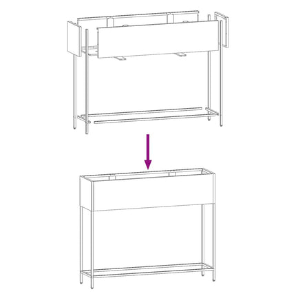 Raised Bed Garden Planter Anthracite 100 x   Raised Bed