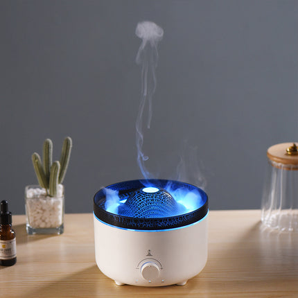 Mute Of New Small Simulated Flame Volcano Humidifier Flame