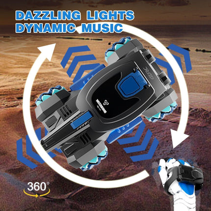 DE 4DRC Y1 RC Panzer Schießen Gestenerkennung RC Stuntauto mit Licht und Musik 