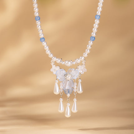Pearl Tassel Necklace Style