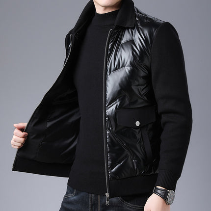 New Winter down jacket for male middle-aged