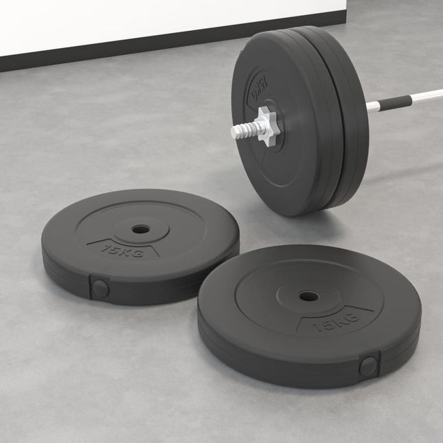 weight plates, 4 pcs. Cement;   weight plates, 2
