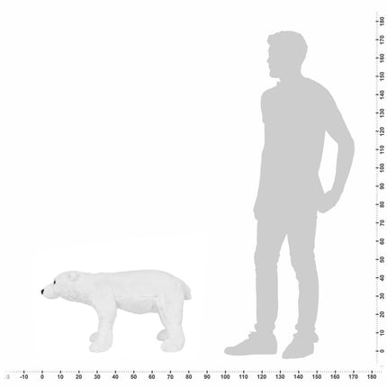 Plüsch-Eisbär, stehend, weiß, XXL