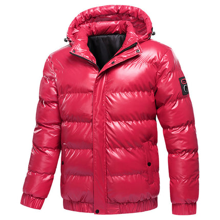 Seeking reliable cold-weather protection, this men's puffer jacket