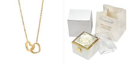 Rose Jewelry Packaging Box Valentine's Day Gift For Women