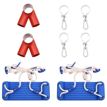 Swing Seats with Ropes, 2 pcs., Blue, 38x16 cm, Polyethylene