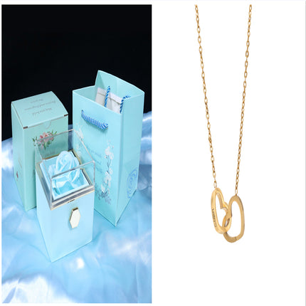 Rose Jewelry Packaging Box Valentine's Day Gift For Women