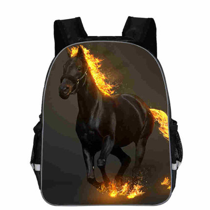 Animal Head  Schoolbag Animal and  Cartoon Lightening Backpack