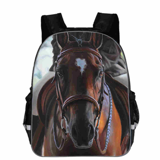 Animal Head  Schoolbag Animal and  Cartoon Lightening Backpack