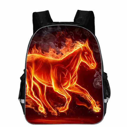 Animal Head  Schoolbag Animal and  Cartoon Lightening Backpack