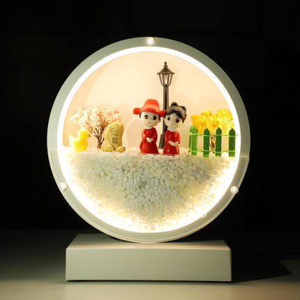 Unsterbliche Blume Tisch Lampe Dekoration Hause Schlafzimmer Wohnzimmer Desktop Dekoration