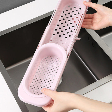 Telescopic Sink Rack Soap Sponge Holder