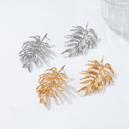 Leaves Simple Earrings In Cold Style