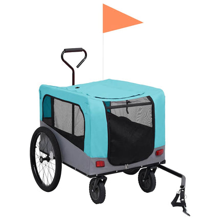 2-in-1 Fahrradanhänger für Hunde und Kinderwagen
