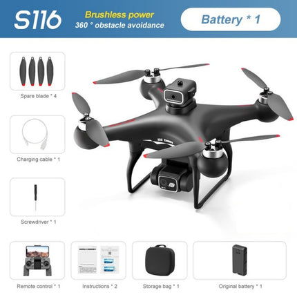 S116 Brushless Drone With Four-Way Obstacle Avoidance