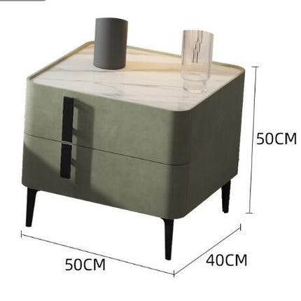 Modern Bedside Table Of Light Luxury Fabric Designer