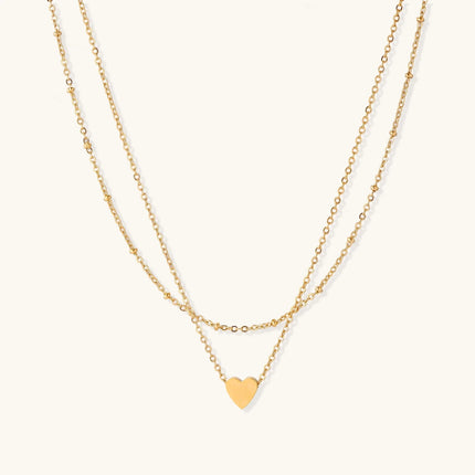 Layered Heart Necklace