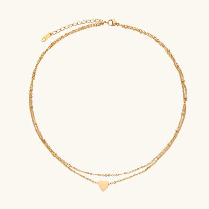 Layered Heart Necklace