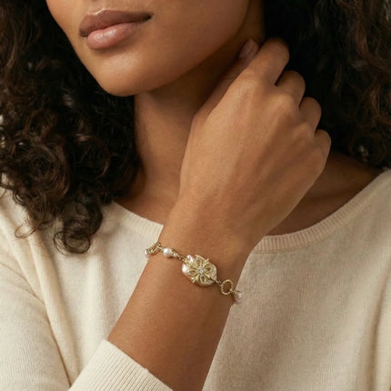 Barockes Perlen-Blüten-Armband