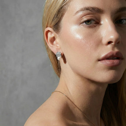 Luna Pearl Dome Ohrstecker