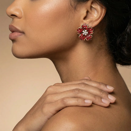 Ruby Bloom Ohrstecker
