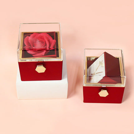 Rose Jewelry Packaging Box Valentine's Day Gift For Women