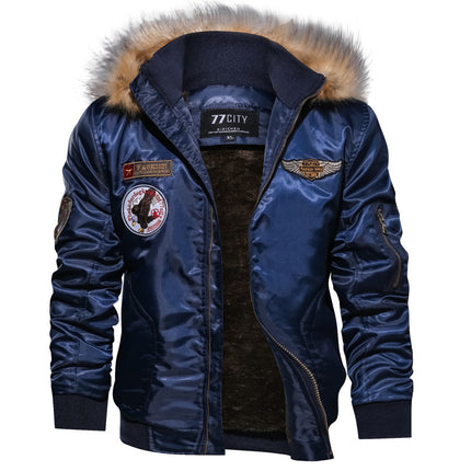 This men's winter flight jacket