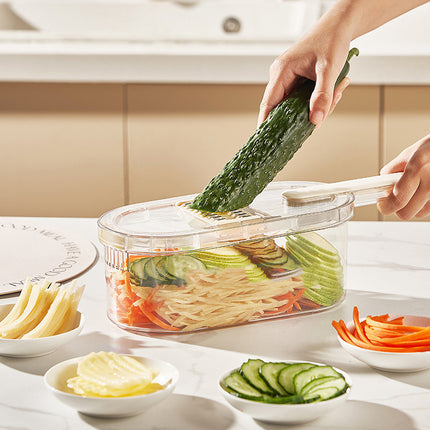 New Multifunction Vegetable Cutter With Basket And Brush