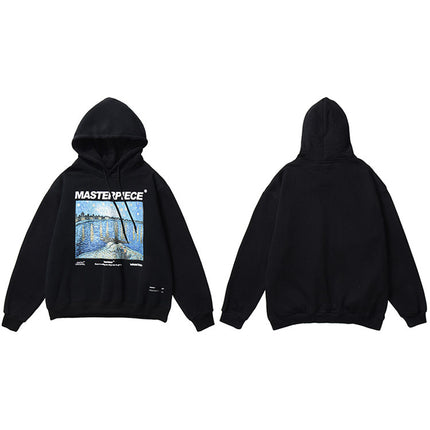 Hooded pullover sweater