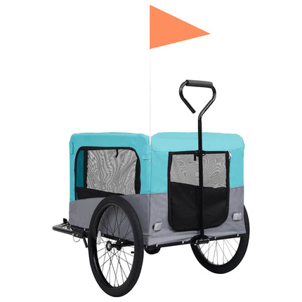 2-in-1 Fahrradanhänger für Hunde und Kinderwagen