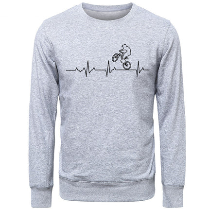 Printed pullover sweater