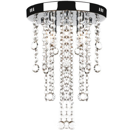 Pendant lamp, elegant ceiling lamp with transparent crystal beads