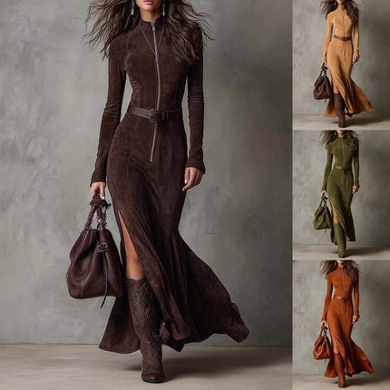 Slim Zipper Fashion Retro Women's Clothing