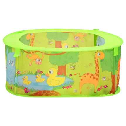 Bällebad mit 50 Bällen für Kinder, 75 x 75 x 32 cm