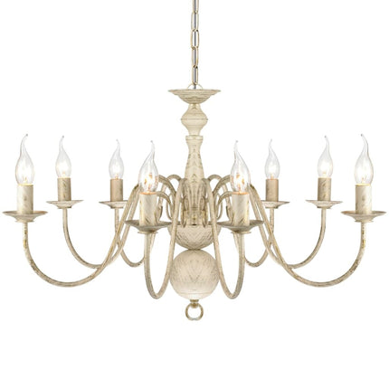 Antique chandelier with 8 x E14 light bulbs