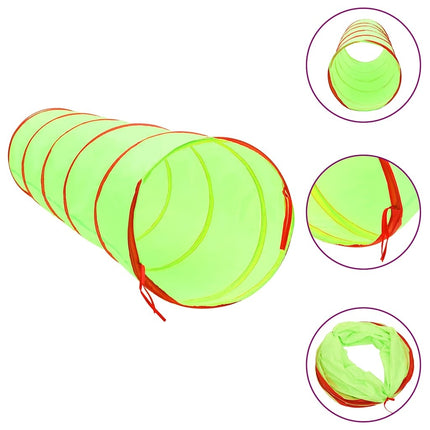 Spieltunnel für Kinder, grün, 175 cm, Polyester