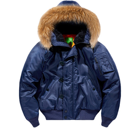 Winter Fur Collar Cotton Coat Jacket Plus