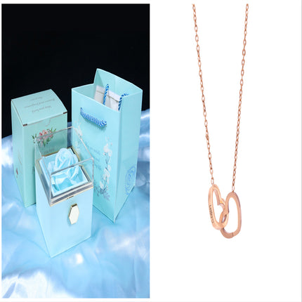 Rose Jewelry Packaging Box Valentine's Day Gift For Women