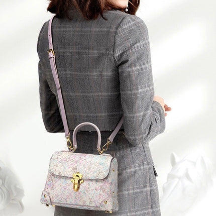 Women's Toe Layer Fashion Snake Pattern Handbag