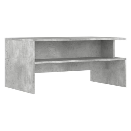 Coffee Table Concrete Grey 90x55x42.5 cm Wood-based material