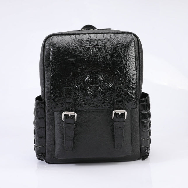 Pure Crocodile Bone Real-leather Unisex Bag.