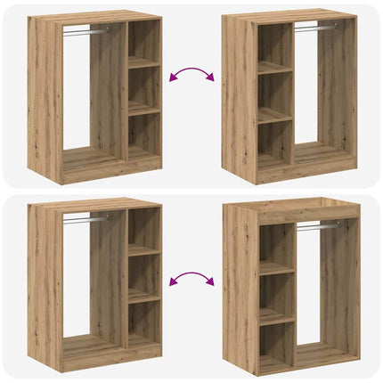 Kleiderschrank Artisan Oak 77 x Holzwerkstoff