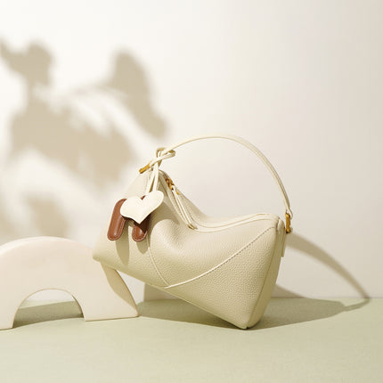 Simple luxury Textured  Shoulder Bag