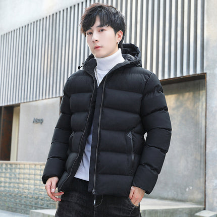 Men's winter fleece-lined coat