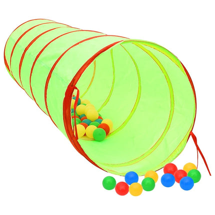 Spieltunnel für Kinder, grün, 175 cm, Polyester