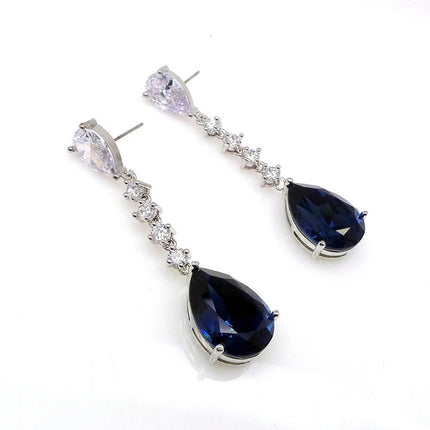 Strip Water Drop Earrings