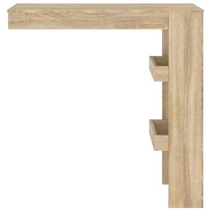 Wandmontierter Bartisch Sonoma Eiche 102x45x103,5 cm Holzwerkstoff